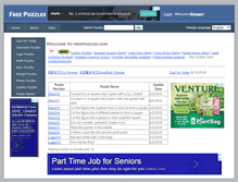 Tablet Screenshot of freepuzzles.com